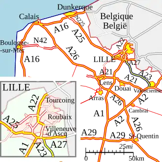 Carte de la route.