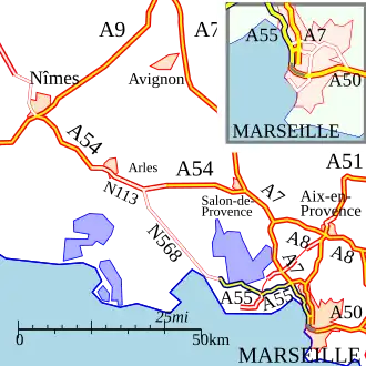 Carte de la route.