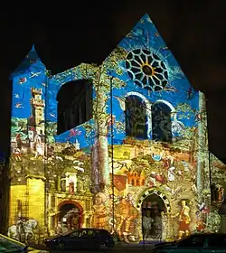 L'église durant Chartres en Lumières, 2006.