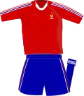 Maillot de l'équipe de France à l'extérieur