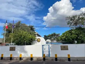 Vue de la mission diplomatique