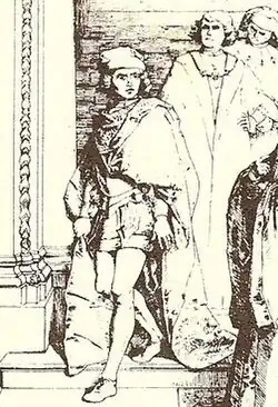 Portrait d'un homme se tenant debout et portant costume et chapeau.