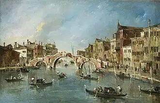 Le Canal de Cannaregio, Venise1775-1780 Francesco GuardiNational Gallery of Art.