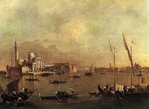 San Giorgio Maggiore avec la Giudecca et les Zitelle, 1775Wallace Collection Londres