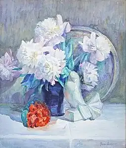 Fleurs, aquarelle, vers 1929.