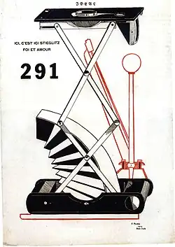 Francis Picabia, Ici, c'est ici Stieglitz, foi et amour, couverture du 291, no 1, 1915