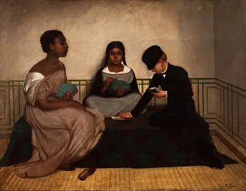 Francisco Laso (Pérou), The Three Races or, Equality before the Law (« Les trois races, ou l'égalité devant la loi », 1859, Museo de Arte de Lima&nbsp;(es)).