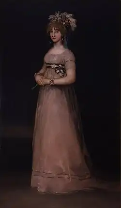 Portrait de Marie Louise de Bourbon, par Francisco de Goya, 1800.