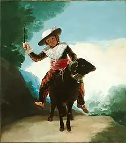 Francisco de Goya,Garçonnet chevauchant un bélier (1786-1787)