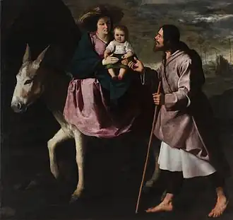 Francisco de Zurbarán, Fuite en Égypte (1630), Seattle Art Museum.