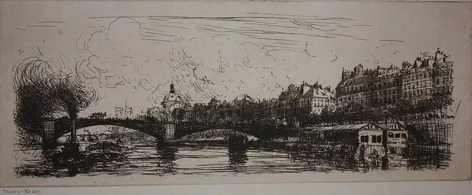 Le Pont du Carrousel de Paris (vers 1906), Musée d'art et d'histoire de la ville de Meudon