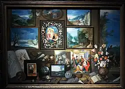 Un Cabinet de curiosités, par Frans Francken le Jeune (1619), Musée Royal des Beaux-Arts d'Anvers
