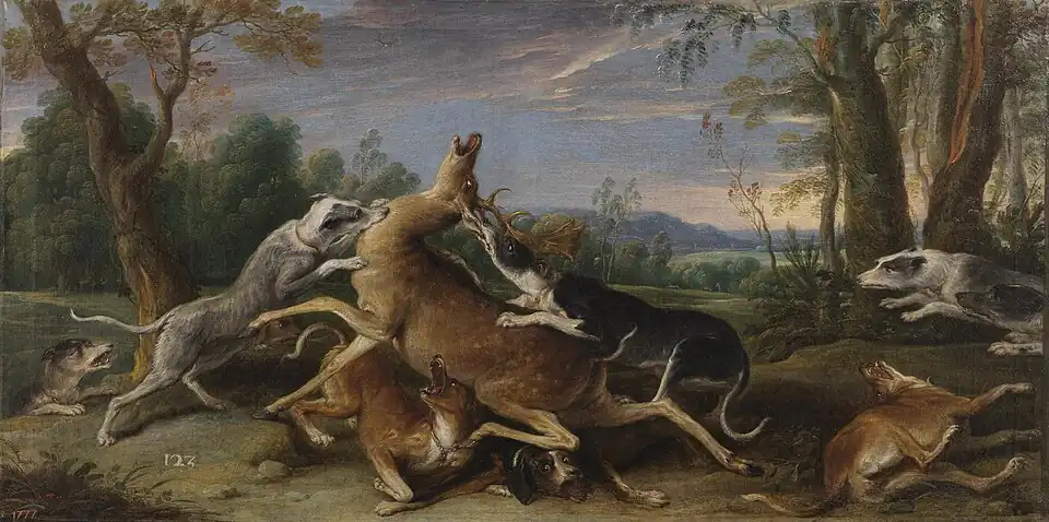 Chasse au cerf, Musée du Prado