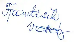 un autographe