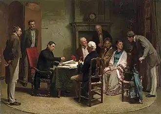 Franz Meerts, Le Contrat de mariage (1878).