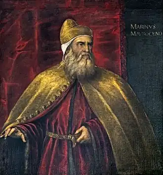 Le Doge Marino Morosini par Palma il Giovane.