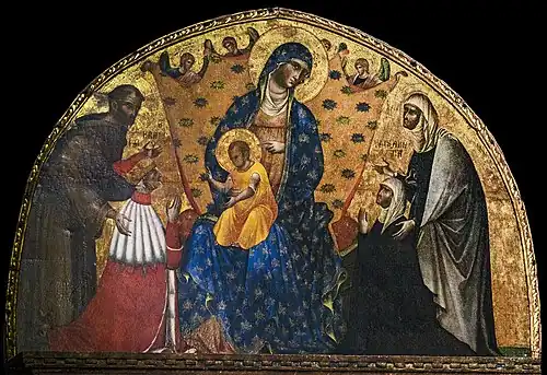 Tableau de Paolo Veneziano pour la tombe de Francesco Dandolo.