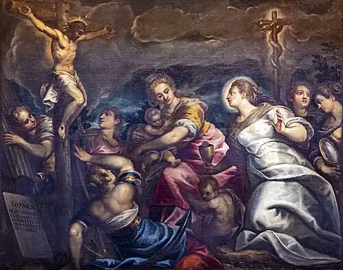 Le Serpent de bronze érigé par Moïse dans le désert.