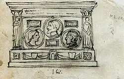 Croquis de la plaque King Carol I