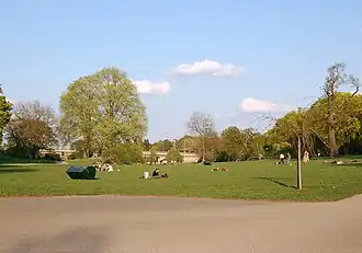 Fredhällsparken vue vers l'ouest.