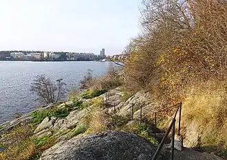 Les rochers de Fredhällsparken.