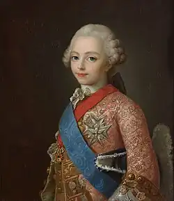 Louis-Joseph-Xavier, duc de Bourgogne (1751-1761), 1760, conservé au Château de Versailles.