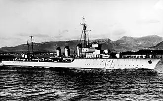 Torpilleurs Fortuné, Forbin et Basque (ici le Fortuné vers 1930).