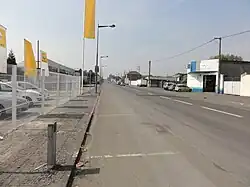 La borne dans son environnement.