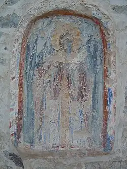 Fresque sur le mur extérieur.