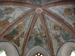 Fresques de l'église simultanée Notre-Dame.
