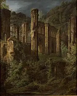 Ruines d'une église gothique...