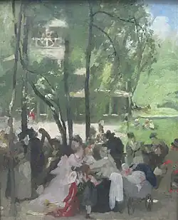 Der chinesische Turm in München (1873), Lenbachhaus, Munich