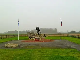 Statue de Cobbers au Australian Memorial Park de Fromelles