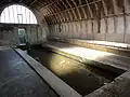 Intérieur d'un lavoir.