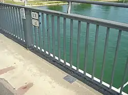 Point frontière entre Strasbourg et Kehl sur le pont de l'Europe