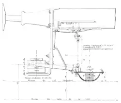 Plan technique d'un frotteur et d'un tampon.