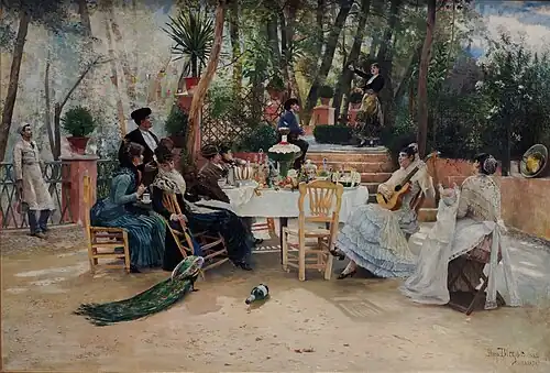 Déjeuner pendant la Feria à Grenade, 1882, musée des Beaux-Arts de Göteborg.