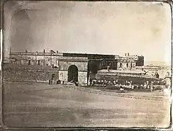 Les restes du fort dans la décennie 1850.