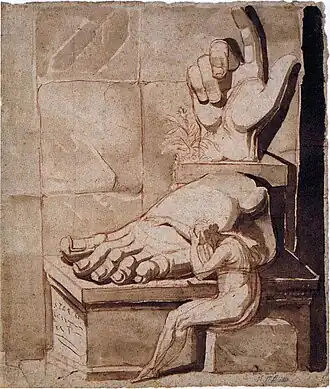 L'Artiste accablé par la grandeur des ruines antiques, entre 1778 et 1779, Kunsthaus de Zurich.