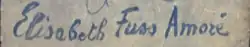 signature d'Élisabeth Fuss-Amoré