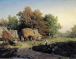 Village (1869),par Fyodor Vasilyev