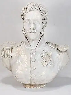 Buste du général Hercule Berlier (1769 - 1821), baron d'Empire, officier de la Légion d'honneur et chevalier de Saint-Louis