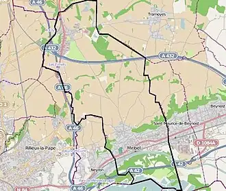 Voir sur la carte administrative de Miribel