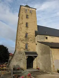Le clocher de l'église.