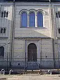 Partie centrale de la synagogue vue de face