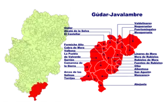 Localisation de Gúdar-Javalambre