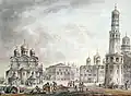La place des Cathédrales par Giacomo Quarenghi, 1797.