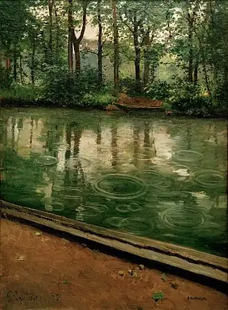 L'Yerres, pluie, 1875.Musée d'Art de l'université de l'Indiana, Bloomington.