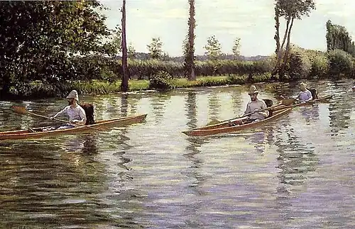 Périssoires sur l'Yerres, 1877.Milwaukee Art Museum.