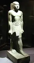 Statue de Baenmaât ; en granit, trouvée à Karnak)